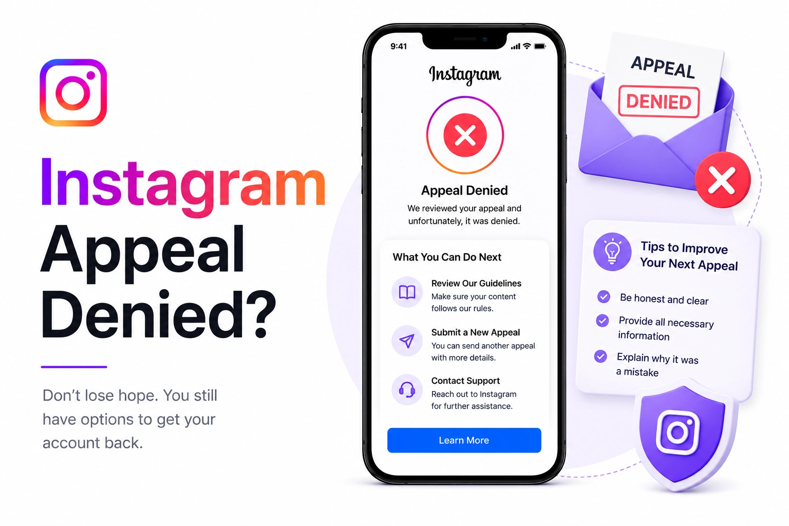 Instagram Appeal Denied