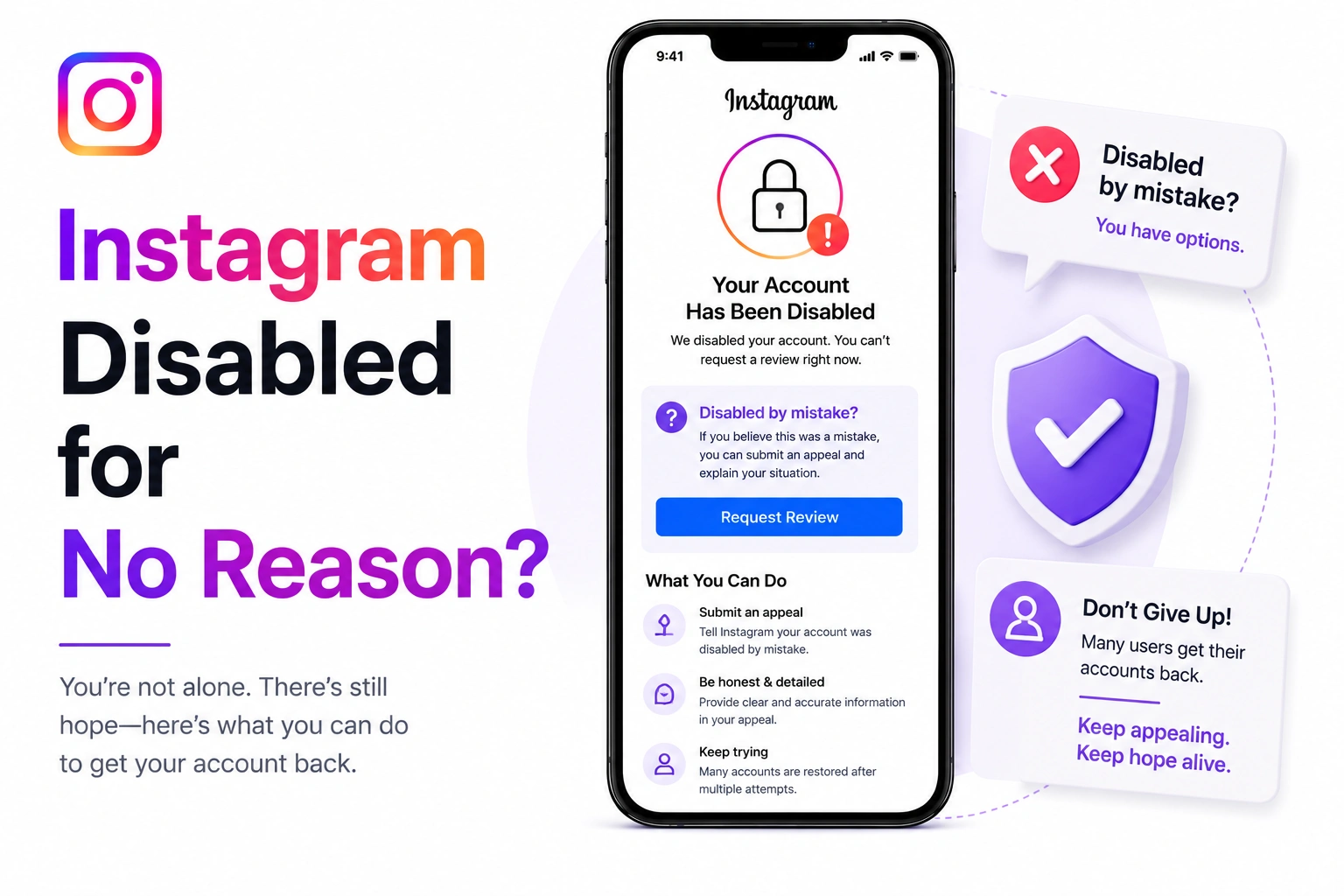 Instagram Disabled For No Reason